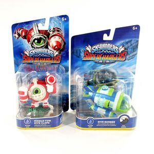 Skylanders Superchargers Missile Tow Dive Clops & Dive Bomber Character Sealed
